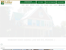 Tablet Screenshot of millercustomexteriors.com